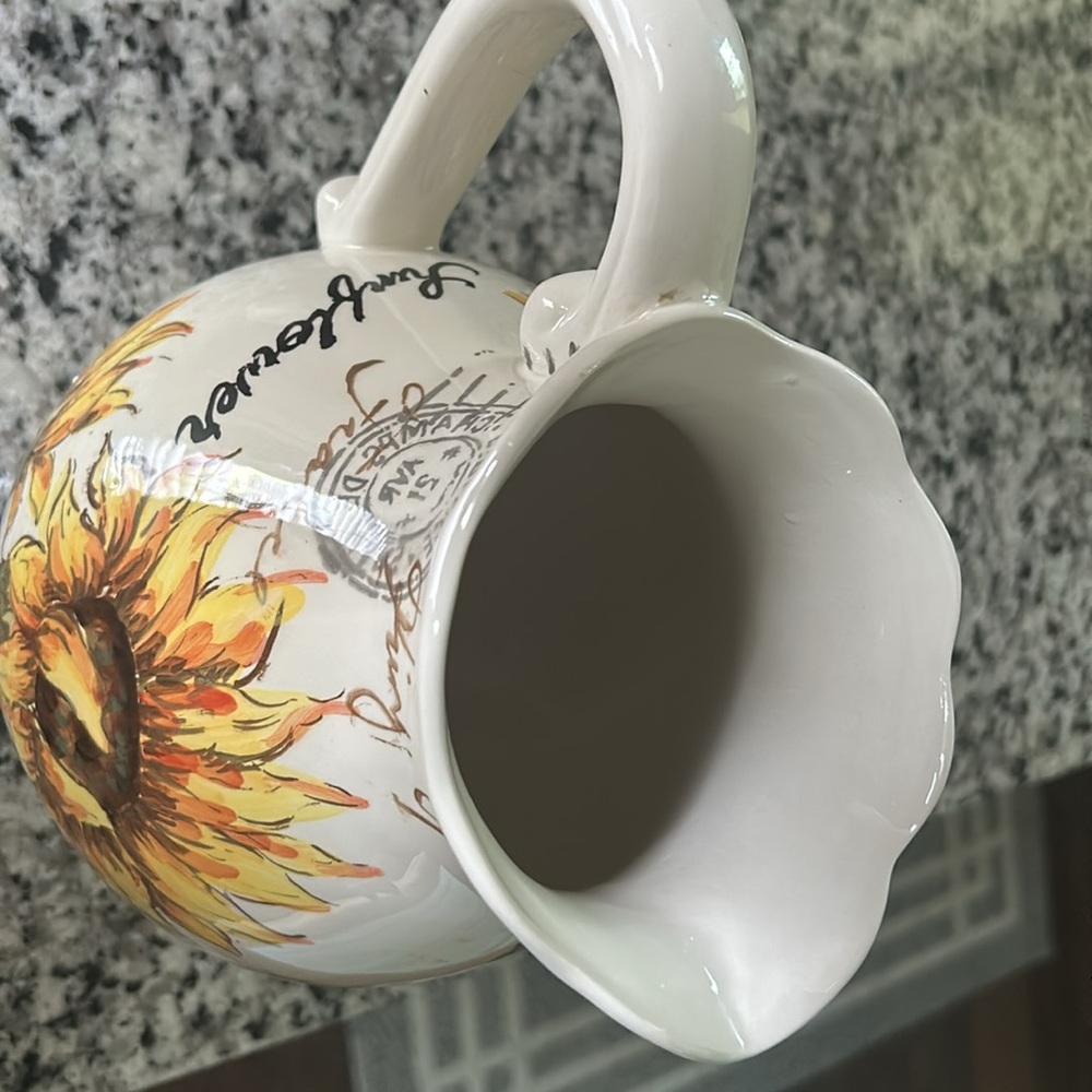 Beautiful Sunflower 🌻 Pitcher for sale. - Picture 3 of 7